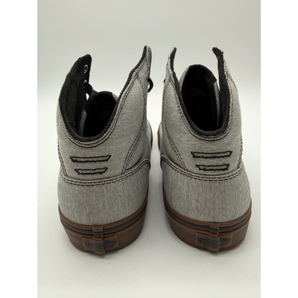 Vans High Top Sneakers Mens 11.5 Gray Excellent Heathered Gum Sole Skate Shoes - Picture 8 of 9